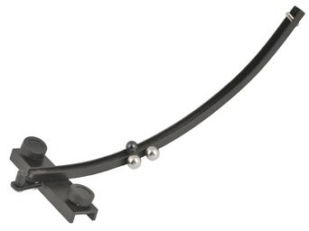 Collisions in 2D - Experiment Components Only - For Studying Energy Conservation, Collisions and Momentum - Metal Ramp, 2 Metal Balls, 1 Glass Ball - (No Base) - Visual Scientifics by Eisco