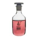 Bottle Reagent, made of borosilicate glass, narrow mouth with acid proof polypropylene stopper 125ml., socket size 19/26