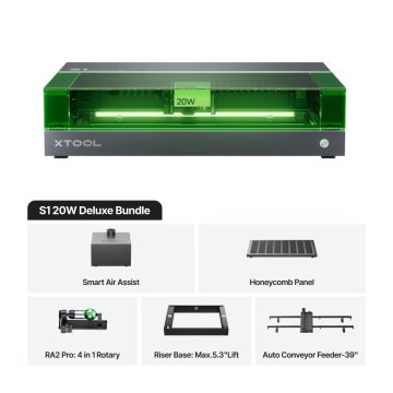 xTool S1 20W Dark Deluxe Bundle