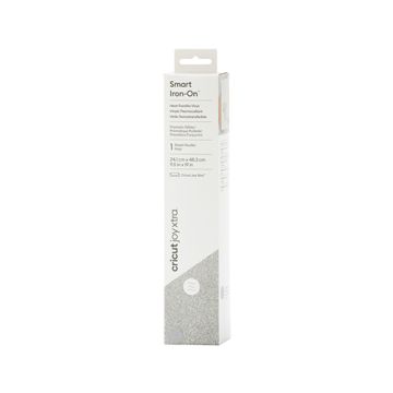 Cricut Joy Xtra Smart Iron-On Prismatic Glitter - Silver 19in Box