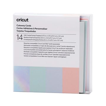 Cricut Cutaway Cards Pastel Sampler S40 - Pastel 14Ct Box