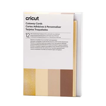 Cricut Cutaway Cards Neutrals Sampler R40 - Neutrals 12Ct Box