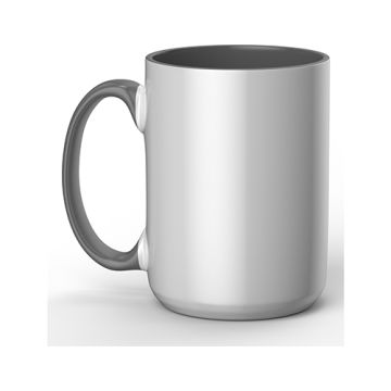 Cricut Beveled Ceramic Mug Blank - Gray 15oz 1Ct Box