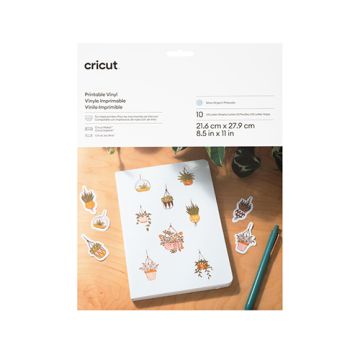 Cricut Printable Vinyl - Silver 10Ct Box