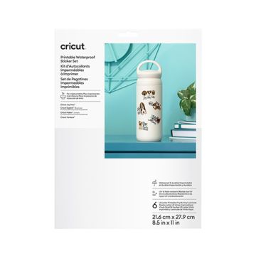 Cricut Xtra Sticker Set - White 8.5x11in 6Ct Box