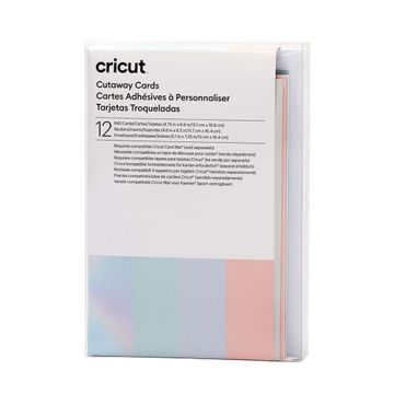 Cricut Cutaway Cards Pastel Sampler R40 - Pastel 12Ct Box