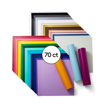 Cricut Vinyl Ultimate Sampler Removable - Multi 70Ct Box