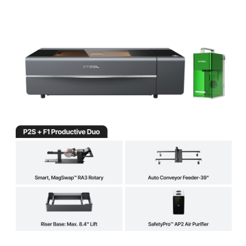 xTool P2S + F1 Productive Duo Bundle - Grey