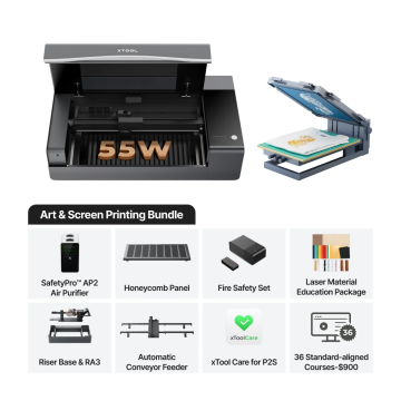 xTool P2S Art & Screen Printing Bundle（ including xTool Care)