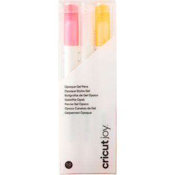 Cricut Joy Opaque Gel Pens - Multi 1.0mm 3Ct Box pink, white, and orange