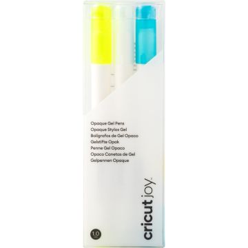 Cricut Joy Opaque Gel Pens - Multi 1.0mm 3Ct Box Yellow, White, Blue