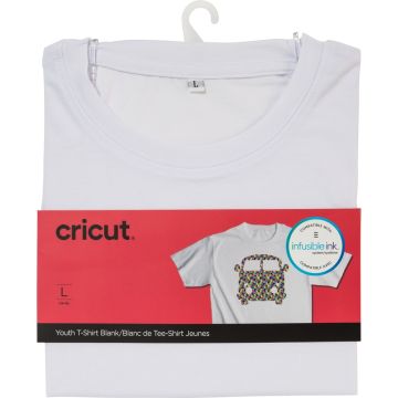 Cricut Youth's T-Shirt Blank Crew Neck - White Youth Large