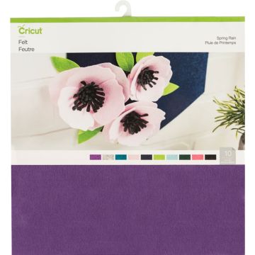 Cricut Felt Sampler - Spring Rain