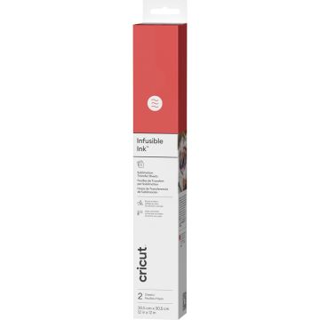 Cricut Infusible Ink Sheets Solid - Cherry Red 2Ct Box