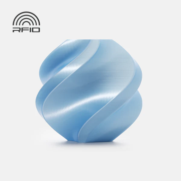 PLA Silk+-Baby Blue-Filament with spool-1 kg
