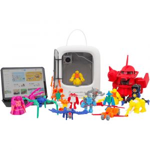 AOSEED X-MAKER JOY 3D Printer - White 11.5x10.5x12.5in Box Ages 4-12, 1 Year Warranty