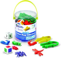 Learning Resources Take 10! Color Bug Catchers, Fine Motor Skills